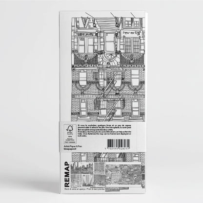 Remap New York Infinite City — carte illustrée 50 × 70 cm