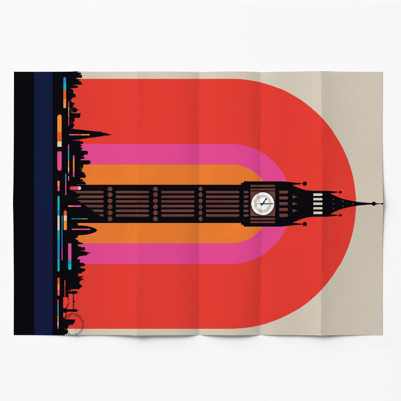 Remap Londres Spectrum — carte illustrée 50 × 70 cm
