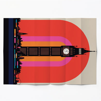 Remap Londres Spectrum — carte illustrée 50 × 70 cm