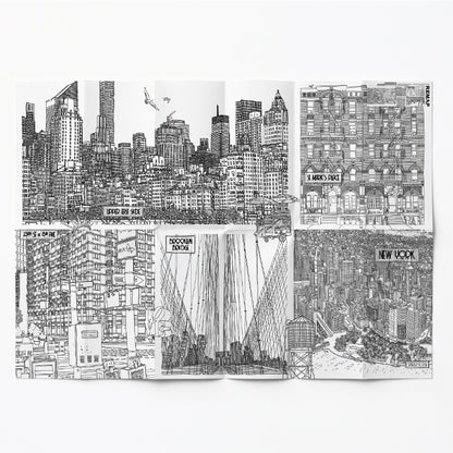 Remap New York Infinite City — carte illustrée 50 × 70 cm