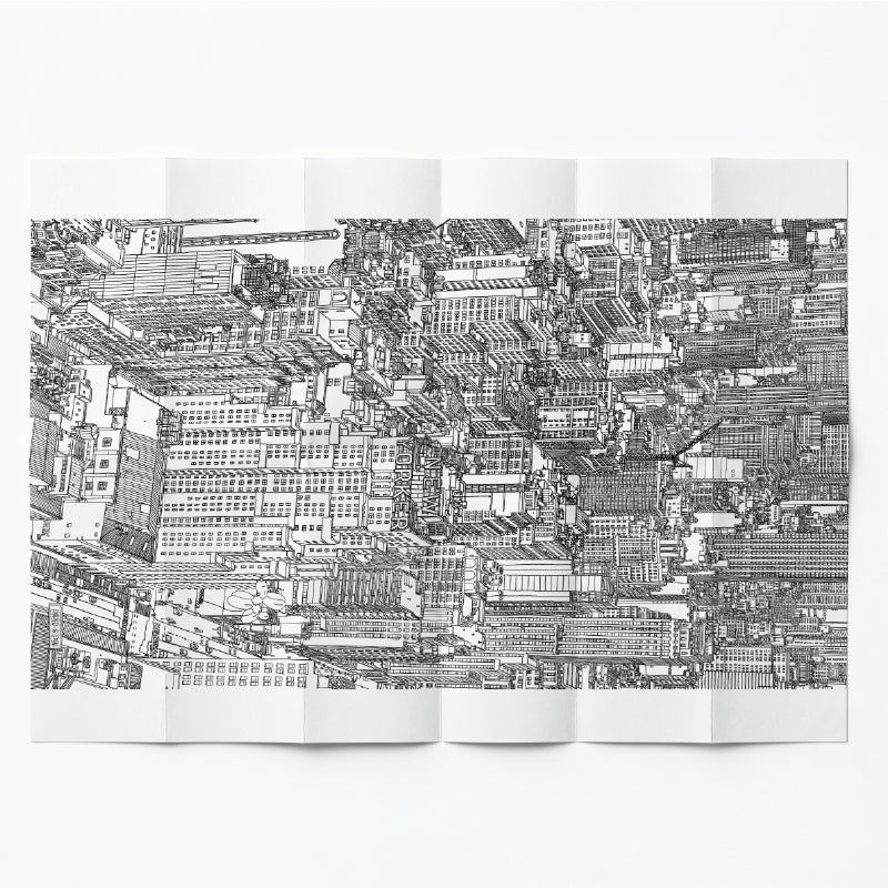 Remap New York Infinite City — carte illustrée 50 × 70 cm