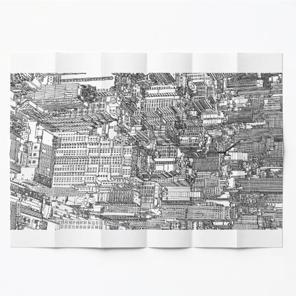 Remap New York Infinite City — carte illustrée 50 × 70 cm