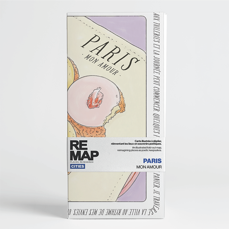 Remap Paris Mon Amour — carte illustrée 50 × 70 cm