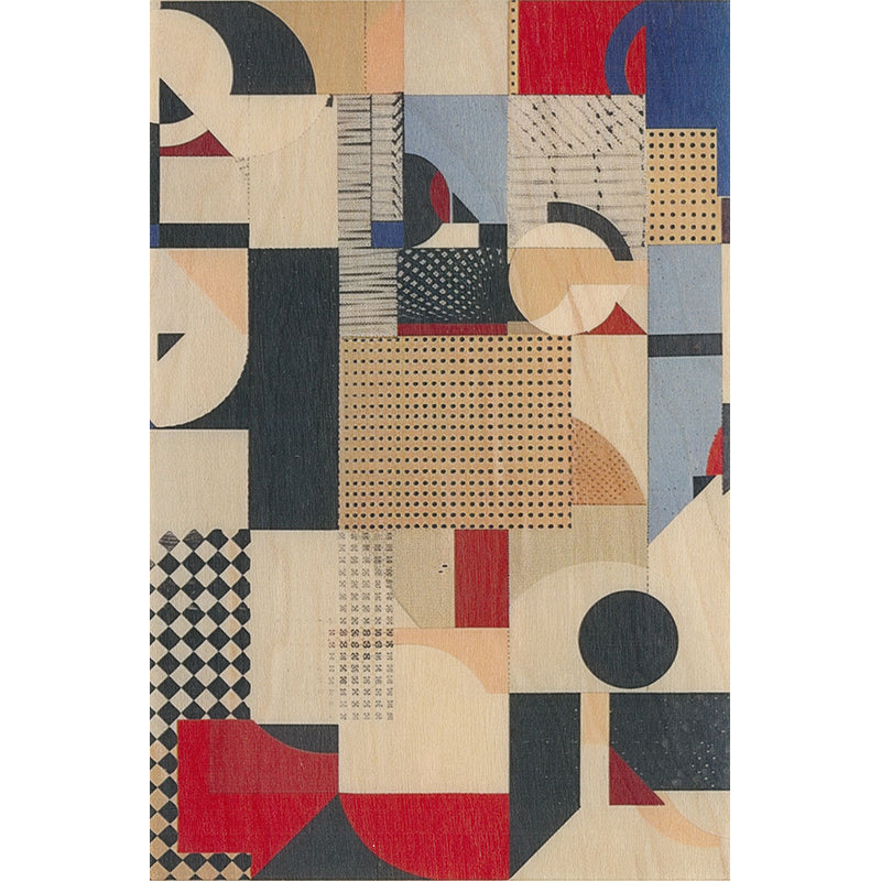 Carte en bois AI geometrical W