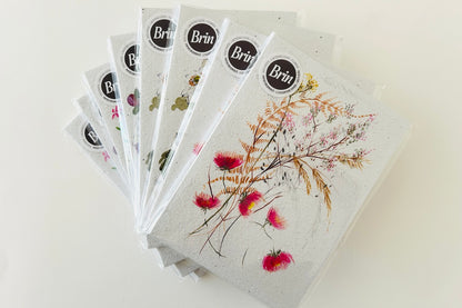 Bloc-notes A5 en papier ensemencé japanese anemons S
