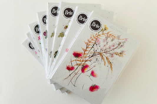 Bloc-notes A5 en papier ensemencé japanese anemons S