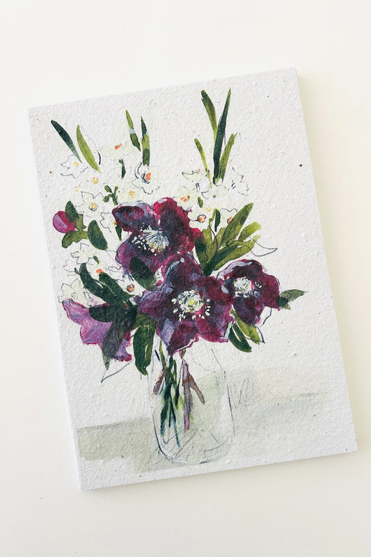 Bloc-notes A5 en papier ensemencé narcissus S