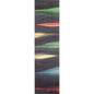 Wood bookmark aqua black knots W