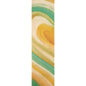Wood bookmark aqua green yellow W