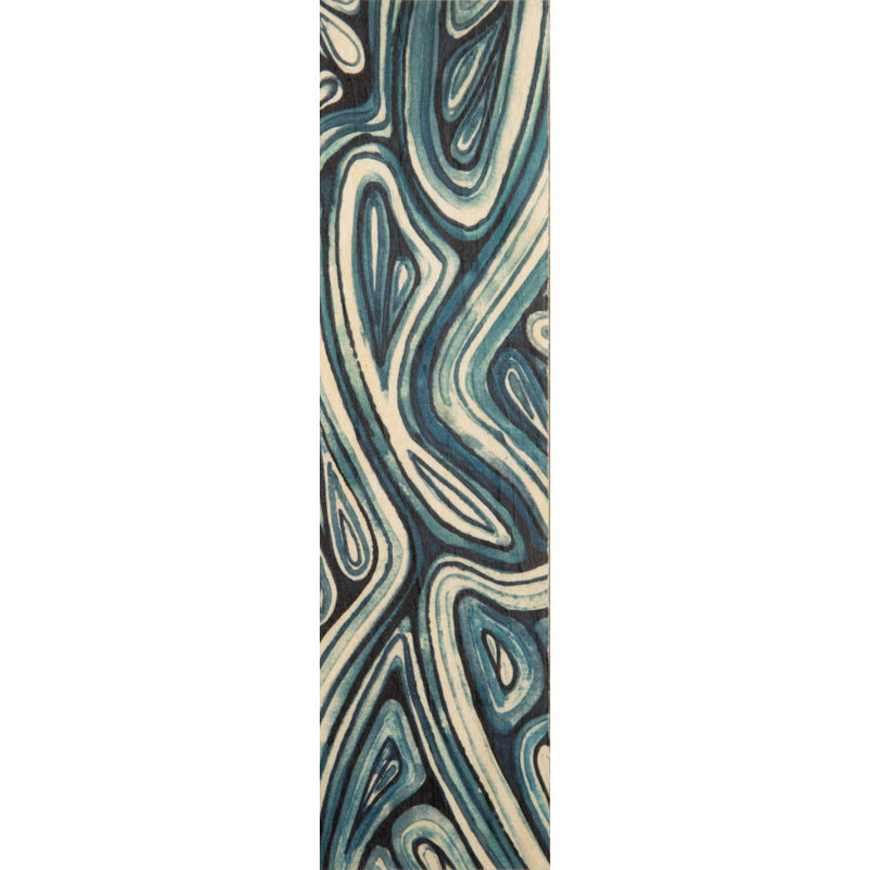 Wood bookmark aqua marshmallow W
