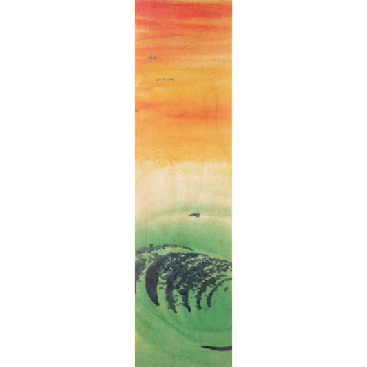Marque-pages en bois aqua orange sunset W