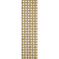 Wood bookmark art deco yellow crowns W