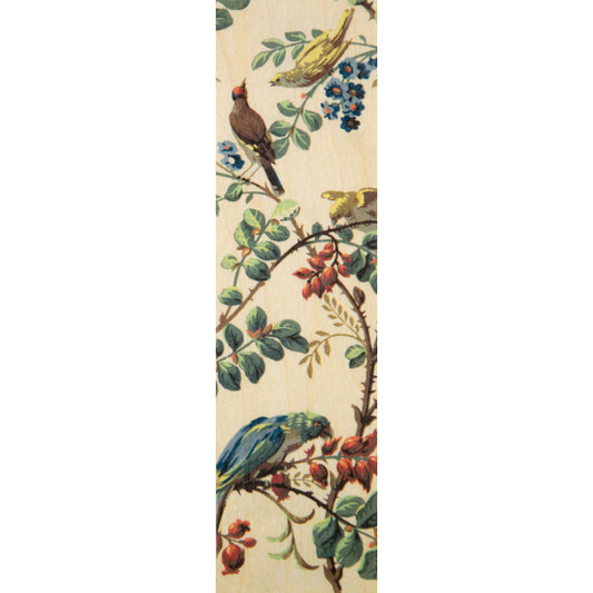 Marque-pages en bois BNF papiers peints perroquet W
