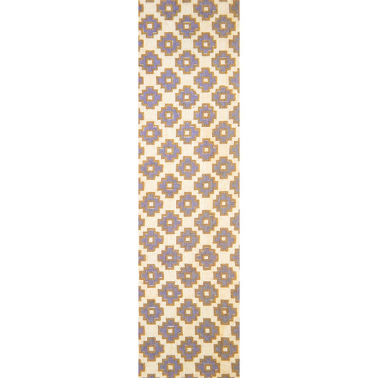 Marque-pages en bois BNF patterns grey flowers W