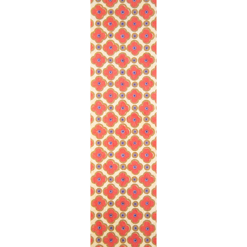 Marque-pages en bois BNF patterns red flowers W