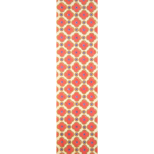 Marque-pages en bois BNF patterns red flowers W