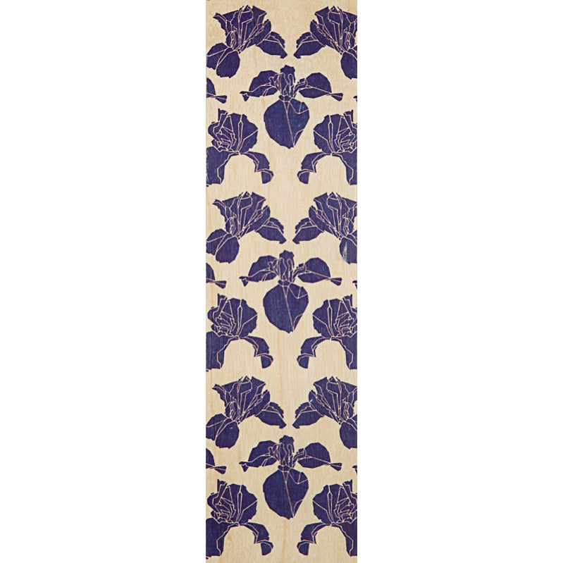 Marque-pages en bois flowers iris W
