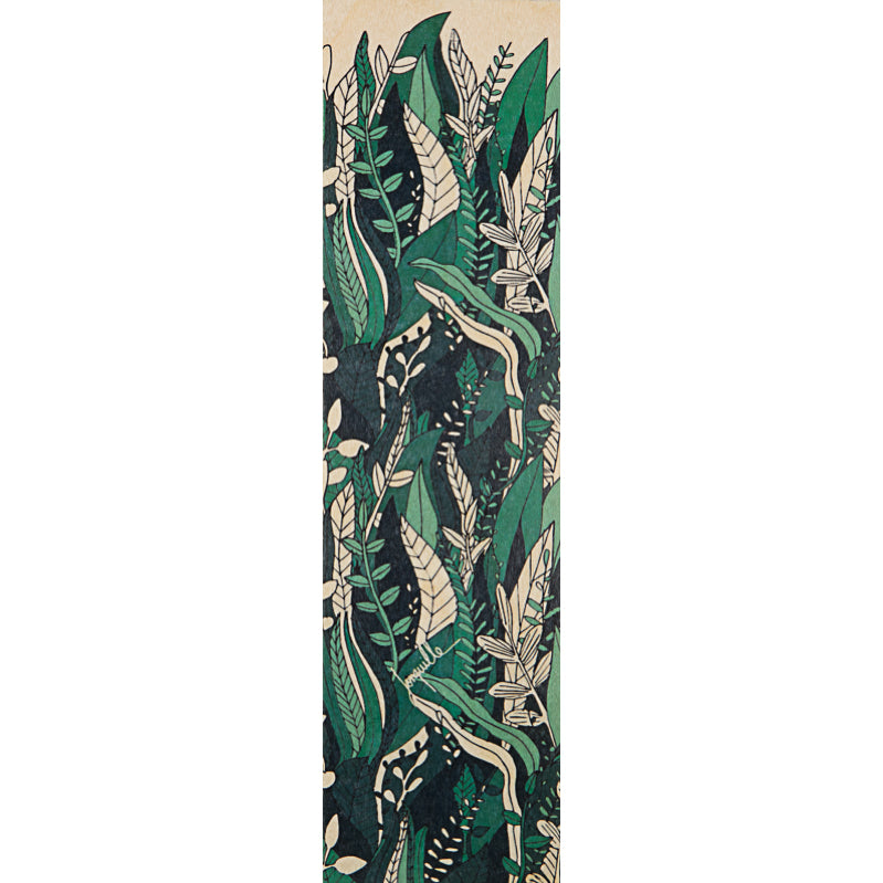 Wood bookmark nature wall of plants W