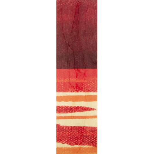 Marque-pages en bois pastels red W