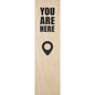 Marque-pages en bois reading here W