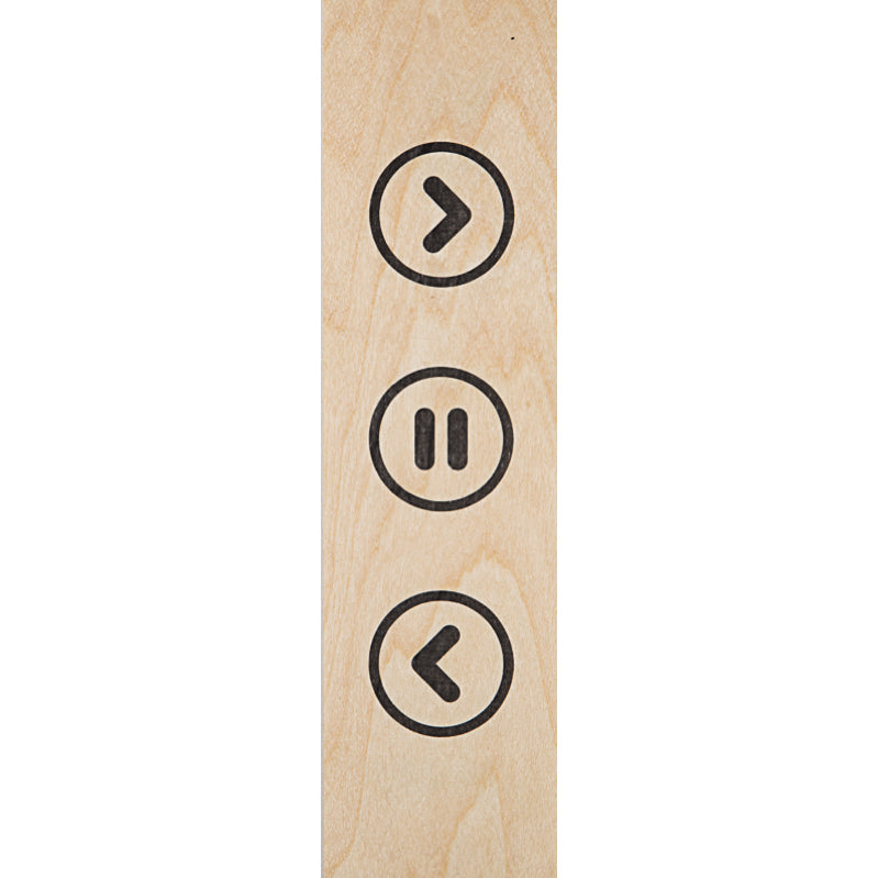 Marque-pages en bois reading rewind W