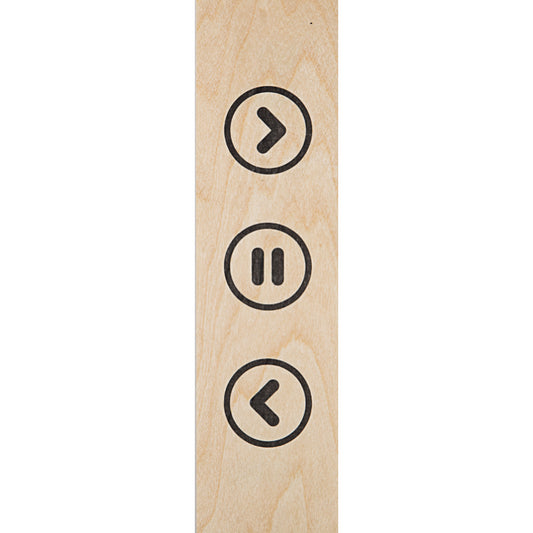 Marque-pages en bois reading rewind W