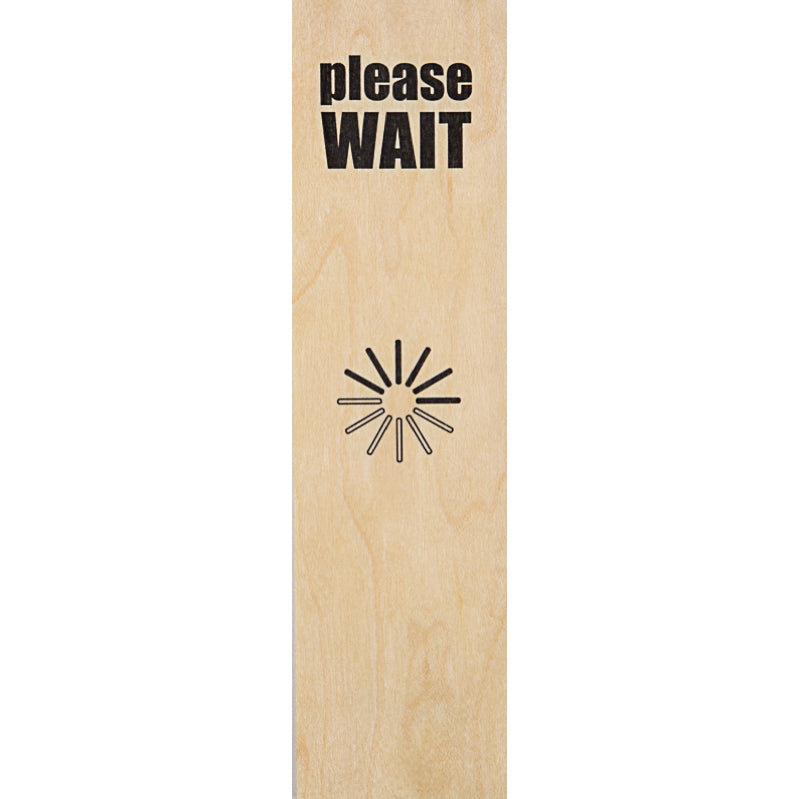 Marque-pages en bois reading wait W