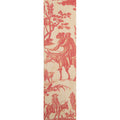 Marque-pages en bois toile de jouy meunier rouge W