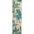 Marque-pages en bois toile de jouy meunier vert W