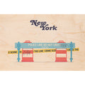Carte en bois NY 7 W