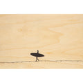 Carte en bois netb lonely surfer W