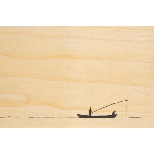 Carte en bois netb pêche W