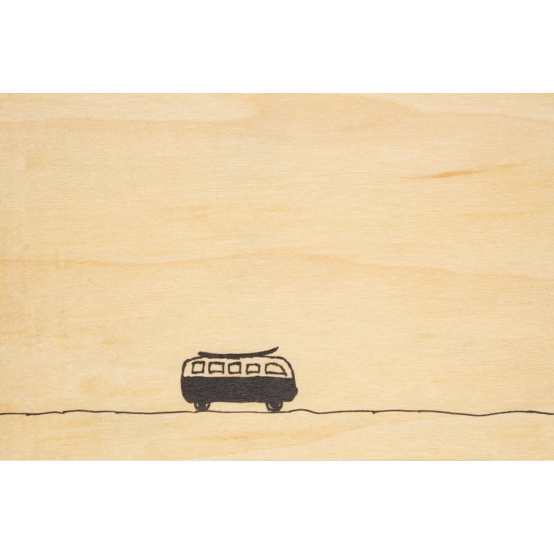 Wood postcard netb van W
