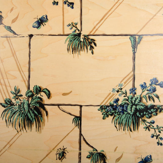 Poster 33T en bois BNF papiers peints mur W