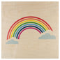 Poster 33T en bois Miami rainbow W