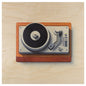 Poster 33T en bois music icons turntable W