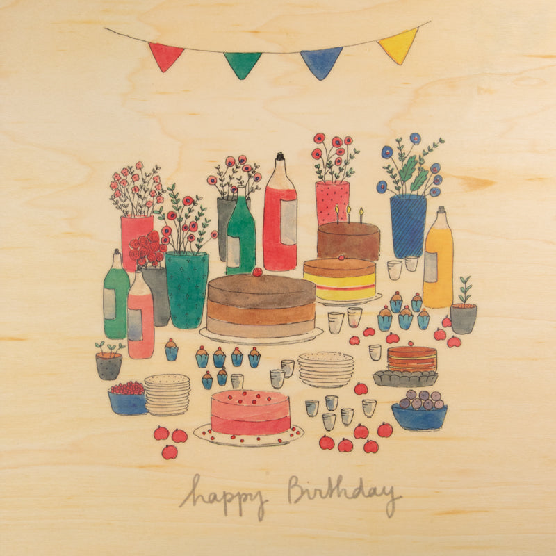 Poster 33T en bois petit gramme HB W