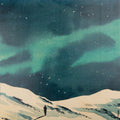 Poster 33T en bois winter night W