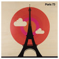 Poster 33T en bois around the world Paris 73 W