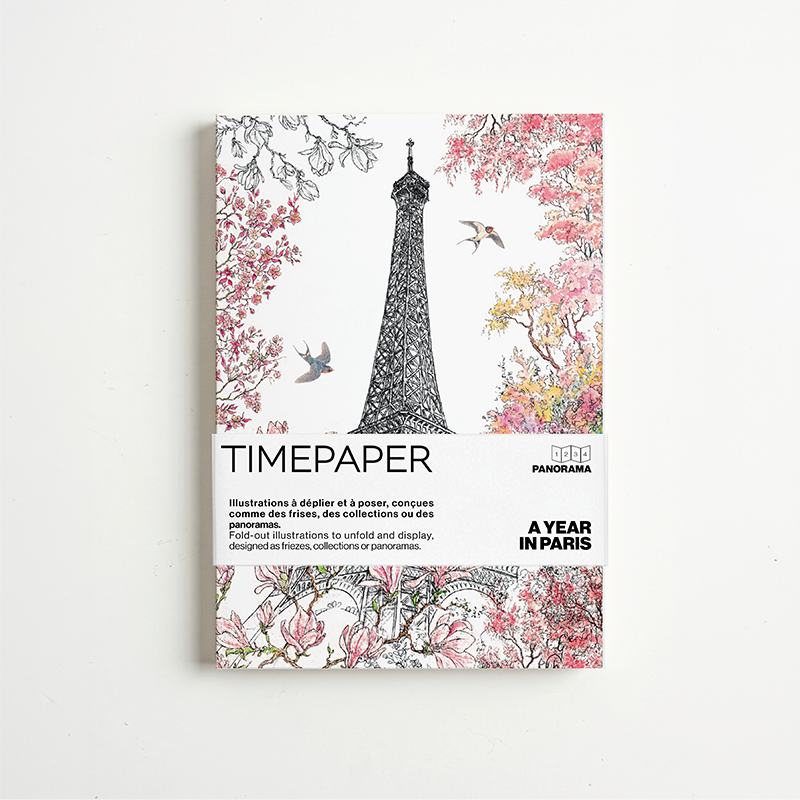 Panorama A Year in Paris — 4 illustrations à déplier ou à poser