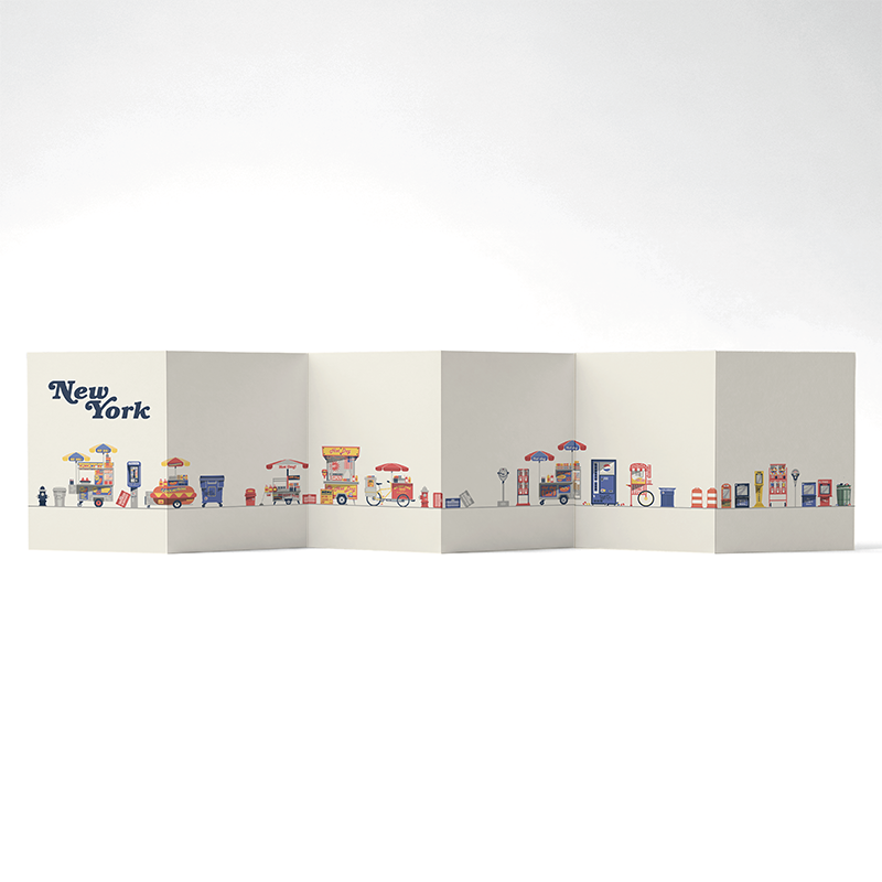 Panorama Everyday NYC — 6 illustrations à déplier ou à poser