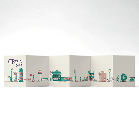 Panorama Everyday Paris — 6 illustrations à déplier ou à poser