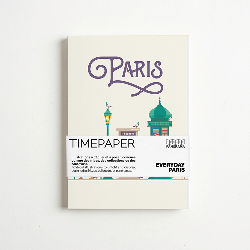 Panorama Everyday Paris — 6 illustrations à déplier ou à poser