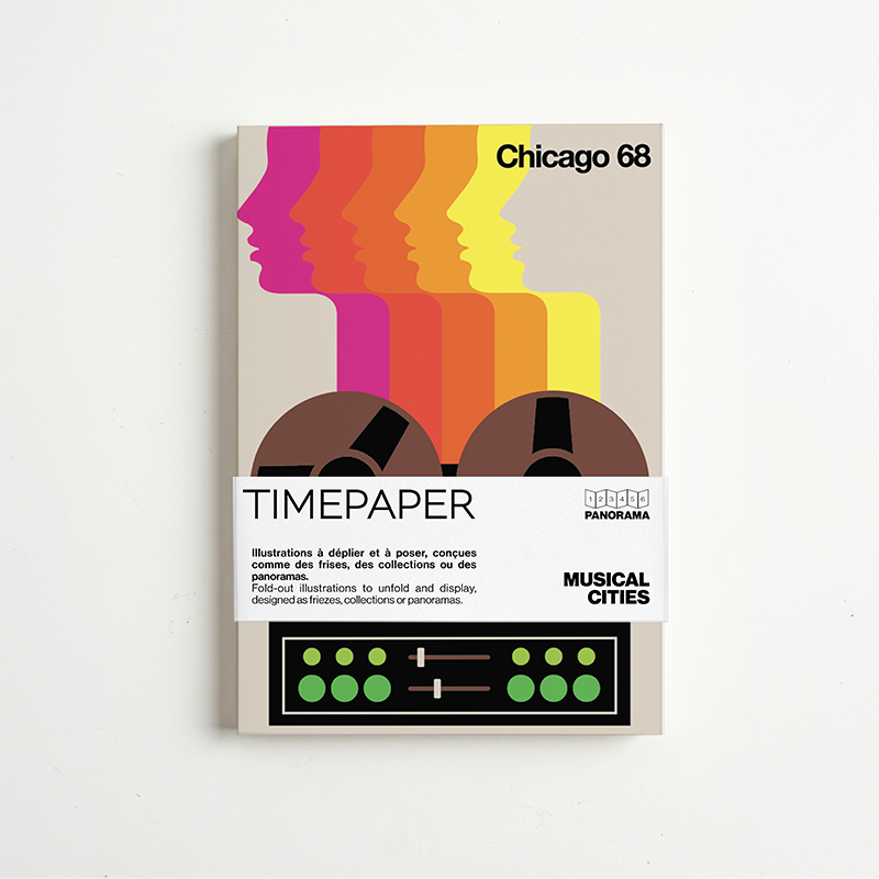 Panorama Musical Cities — 6 illustrations à déplier ou à poser