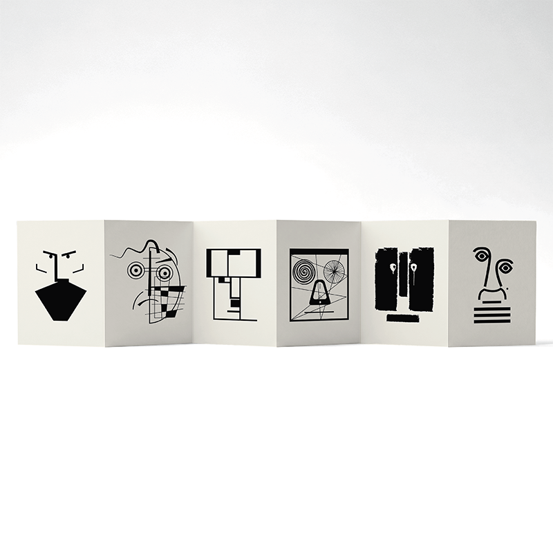 Panorama Volume 1 Black & White — 6 illustrations à déplier ou à poser