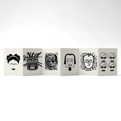 Panorama Volume 2 Black & White — 6 illustrations à déplier ou à poser