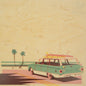 Poster 33T en bois voyage Turks and Caicos W