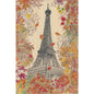 Carte en bois Tour Eiffel automne W