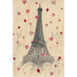 Carte en bois Tour Eiffel love W