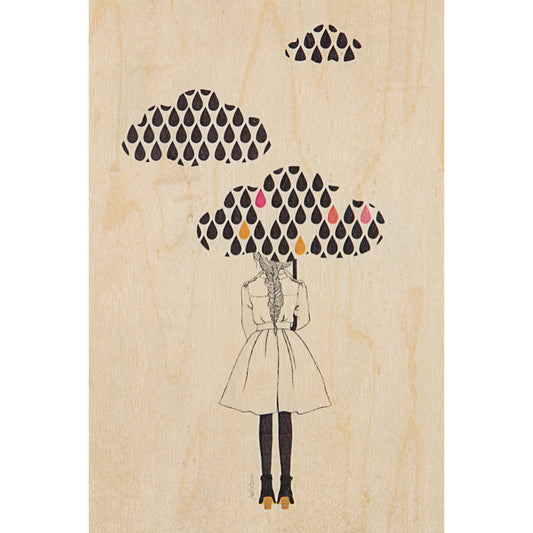 Carte en bois above my head embellie W